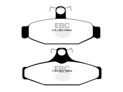 EBC Brakes Bluestuff NDX Fastest Street and Race High-Friction Metallic Brake Pads; Front Pair (87-92 Camaro w/ Performance Package & Rear Disc Brakes)