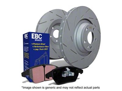 EBC Brakes Stage 2 Greenstuff 2000 Brake Rotor and Pad Kit; Front (85-92 Camaro w/ Performance Package)