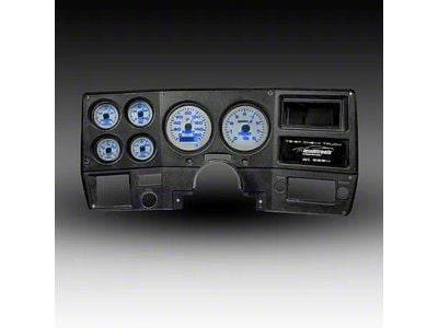 Analog Gauge Panel with GPS Sending Unit with White Faceplate; Blue (73-87 Blazer, C10, C20, Jimmy, K10, K15, K20)