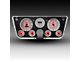 Analog Gauge Panel with White Faceplate; Red (67-72 Blazer, C10, C20, Jimmy, K10, K20, Suburban)