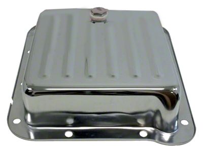 C6 Case Pan Style Transmission Pan; Chrome (68-79 Thunderbird)