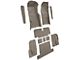 Complete Cutpile Molded Carpet with Heel Pad; Gray (71-75 Corvette C3 Coupe w/ Automatic Transmission)