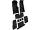 Complete Loop Molded Carpet with Heel Pad; Black (71-72 Corvette C3 Convertible w/ Manual Transmission)