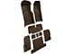 Complete Loop Molded Carpet with Heel Pad; Dark Brown (71-75 Corvette C3 Coupe w/ Automatic Transmission)