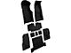 Complete Loop Molded Carpet with Heel Pad and Toe Pad; Black (69-70 Corvette C3 w/ Manual Transmission)