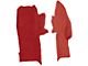 Console Cutpile Carpet Strips; Dark Red/Carmine (84-89 Corvette C4)