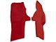 Console Truvette Carpet Strips; Torch Red (94-96 Corvette C4)