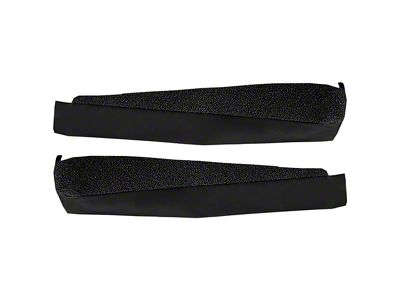 Door Panel Cutpile Carpet Inserts; Black (69-77 Corvette C3)