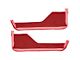 Door Panel Cutpile Carpet Inserts; Dark Red/Carmine (84-89 Corvette C4)