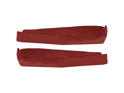 Door Panel Cutpile Carpet Inserts; Firethorn/Medium Red (69-77 Corvette C3)