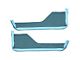 Door Panel Cutpile Carpet Inserts; Metallic Blue (84-89 Corvette C4)