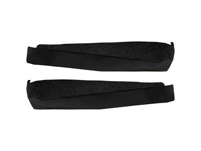 Door Panel Loop Carpet Inserts; Black (68-76 Corvette C3)