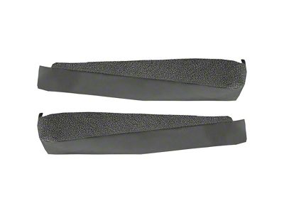 Door Panel Loop Carpet Inserts; Gunmetal Gray (68-76 Corvette C3)