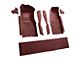 Front Cutpile Molded Carpet with Console Strips, Kick Panels and Door Panels; Claret/Oxblood (78-80 Corvette C3)