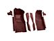 Front Cutpile Molded Carpet with Console Strips and Kick Panels; Claret/Oxblood (78-80 Corvette C3)