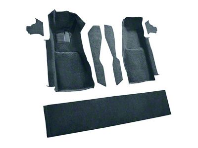 Front Cutpile Molded Carpet with Console Strips, Kick Panels and Door Panels; Blue (81-82 Corvette C3)