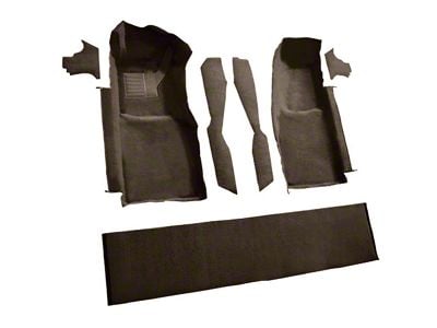 Front Cutpile Molded Carpet with Console Strips, Kick Panels and Door Panels; Brown (78-80 Corvette C3)