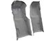 Front Loop Molded Carpet with Heel Pad; Silver (71-76 Corvette C3 w/ Automatic Transmission)