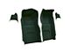 Front Loop Molded Carpet with Kick Panels; Dark Green (65-66 Corvette C2)