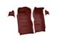 Front Loop Molded Carpet with Kick Panels; Maroon (65-66 Corvette C2)