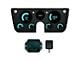 LED Digital Bargraph Gauge Panel with GPS Sending Unit; Teal (67-72 Blazer, C10, C20, Jimmy, K10, K20)