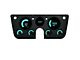 LED Digital Bargraph Gauge Panel; Teal (67-72 Blazer, C10, C20, Jimmy, K10, K20, Suburban)