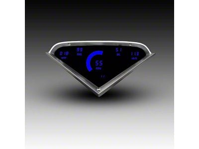 LED Digital Gauge Panel with GPS Sending Unit; Blue (55-59 Chevrolet/GMC Truck)