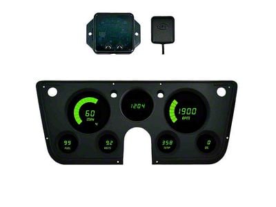 LED Digital Gauge Panel with GPS Sending Unit; Red (67-72 Blazer, C10, C20, Jimmy, K10, K20)