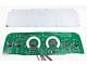 LED Digital Gauge Panel; Teal (64-66 C10, C20, K10, K20, Suburban)