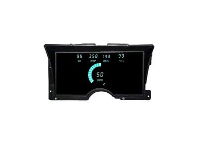 LED Digital Gauge Panel; Teal (92-94 C1500, C2500, C3500, K1500, K2500, K3500)