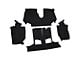 Rear Cutpile Molded Carpet; Black (94-96 Corvette C4 Convertible)