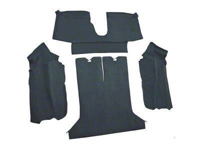 Rear Cutpile Molded Carpet; Blue (84-87 Corvette C4 Coupe)