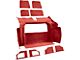 Rear Cutpile Molded Carpet; Dark Red/Carmine (81-82 Corvette C3)