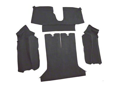 Rear Cutpile Molded Carpet; Graphite (84-87 Corvette C4 Coupe)