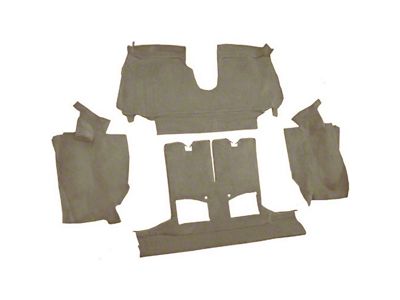 Rear Cutpile Molded Carpet; Medium Beige (90-93 Corvette C4 Convertible w/ 2 Door Latches)