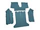 Rear Cutpile Molded Carpet; Metallic Blue (84-87 Corvette C4 Coupe)