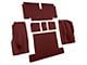 Rear Loop Molded Carpet without Heel Pad; Maroon (71-75 Corvette C3 Coupe)