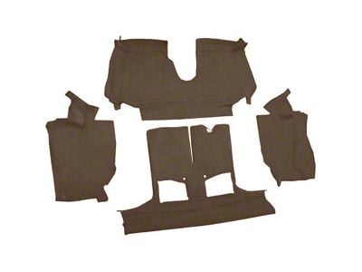 Rear Truvette Molded Carpet; Beige (94-96 Corvette C4 Convertible)