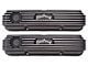 Edelbrock 41623 Classic Finned Aluminum Valve Covers For Ford Fe; Black Finish