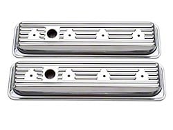 Edelbrock 4446 Valve Cover; Signature Series; Small Block Chevrolet; 262-400; 1987-1995; Center