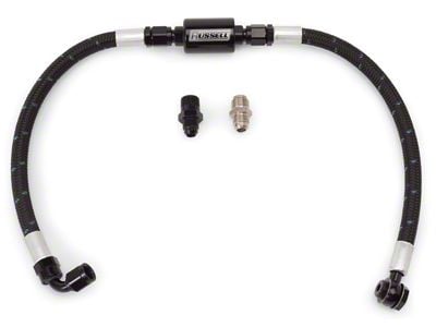 Edelbrock 8103 Fuel Hose Assembly Proclassic Finish W/Competition Filter Sbc