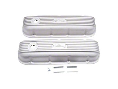 Edelbrock Classic Cast Aluminum Valve Covers; Satin (67-72 Big Block V8 Camaro)