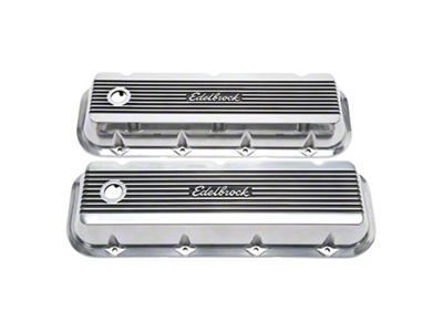 Edelbrock Elite II Series Valve Covers; Polished (67-72 Big Block V8 Camaro)