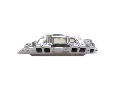 Edelbrock Performer RPM Air-Gap Intake Manifolds; Rectangle Intake Port; Polished (67-72 Big Block V8 Camaro)