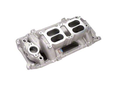 Edelbrock Performer RPM Dual-Quad Air-Gap Intake Manifold; Oval Intake Port; Satin (67-72 Big Block V8 Camaro)