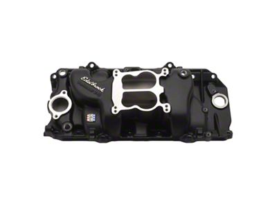 Edelbrock Performer Intake Manifold; Oval Intake Port; Black (65-74 Big Block V8 Corvette C2 & C3)