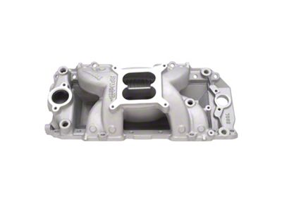 Edelbrock Performer RPM Air-Gap Intake Manifold; Rectangle Intake Port; Satin (65-74 Big Block V8 Corvette C2 & C3)