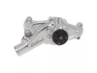 Edelbrock Short Style Water Pump; Polished (66-70 Big Block V8 Corvette C2 & C3)