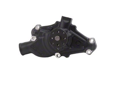 Edelbrock Victor Series Mechanical Water Pump with PermaStar; Short; Black (55-62 Small Block V8 Corvette C1)