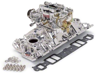 Edelbrock Performer RPM Air-Gap Intake Manifold and Carburetor Kit (55-57 Small Block V8 150, 210, Bel Air, Nomad)